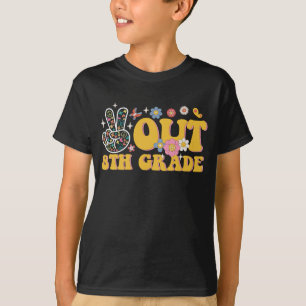 Vreedzaam uit de 8e klas, groovy laatste schooldag t-shirt