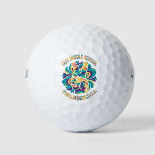 Vreedzaam Uit Middel Hallo Hoge School Tie Dye  Golfballen