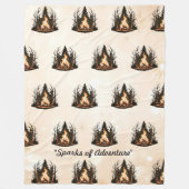 "Vreedzaam vonken ontwerp" Fleece Deken (Voorkant)