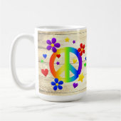 Vreedzaam vredessymbool koffiemok (Links)