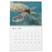 Vreedzaam Zee Schildpadden Ocean Marine Life Kalender (Feb 2026)