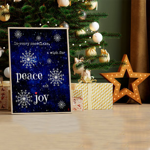 Vreedzaamheid Vrolijk Sterrennacht Kerstwensen Vak Poster