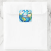 VreedzaamSamenleven Vierkante Sticker (Tas)