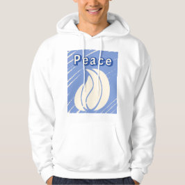 Vreedzame Abstracte vlam minimalistische kunst Hoodie