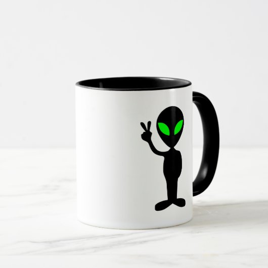 Vreedzame Alien Mok (Voorkant rechts)