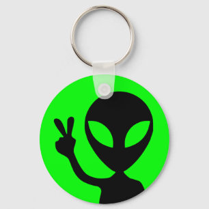 Vreedzame Alien Sleutelhanger