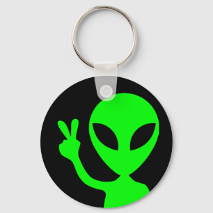 Vreedzame Alien Sleutelhanger