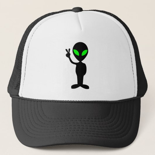 Vreedzame Alien Trucker Pet (Voorkant)