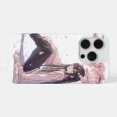 Vreedzame anime iPhone hoesje (Achterkant horizontaal)