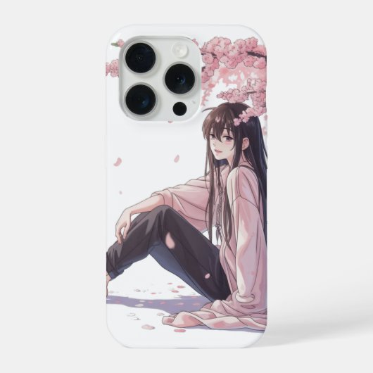 Vreedzame anime iPhone hoesje (Achterkant)