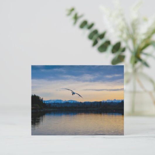 Vreedzame avond briefkaart (Staand voorkant)