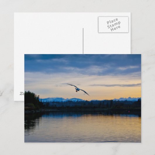 Vreedzame avond briefkaart (Voorkant / Achterkant)