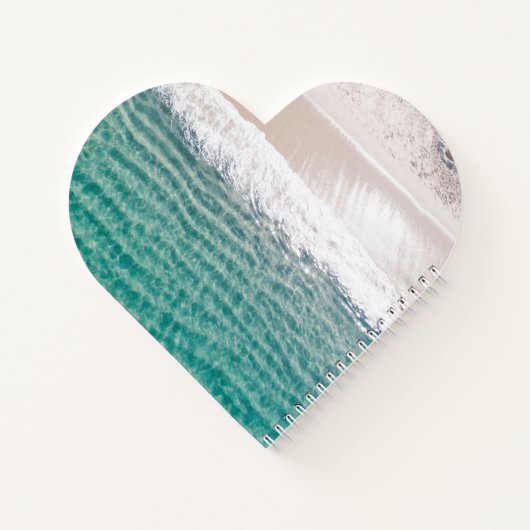 Vreedzame Beach Waves Naam Notitieboek (Achterkant)