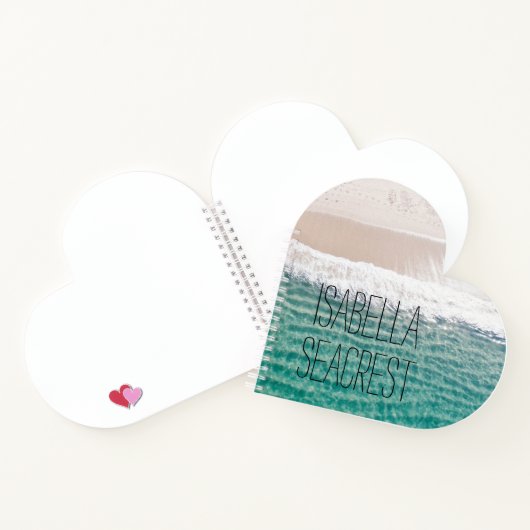 Vreedzame Beach Waves Naam Notitieboek (Binnen)