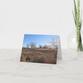 Vreedzame Blauwe Hemelen - Blank Wenskaart Kaart