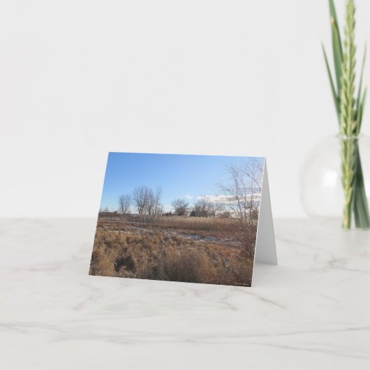 Vreedzame Blauwe Hemelen - Blank Wenskaart Kaart (Voorkant)