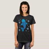 Vreedzame Blauwe Koi Vis T-shirt (Voorkant volledig)