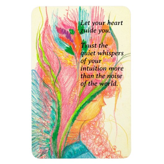 Vreedzame Bloemenfee Flexibele Fotomagneet Magneet (Verticaal)