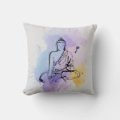 Vreedzame Boeddha-meditatiekussen Kussen (Voorkant)