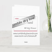 vreedzame bonsai in sneeuw feestdagen kaart (Achterkant)