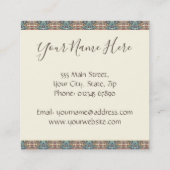 Vreedzame boom van het Visitekaartje van het leven (Achterkant)