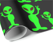 Vreedzame buitenaardse kleding cadeaupapier (Rol Hoek)