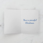 Vreedzame Christmas Village vakantie Kaart (Binnen)