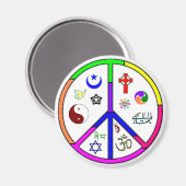 vreedzame coëxistentie magneet (Voorkant / Achterkant)