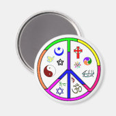 vreedzame coëxistentie magneet (Voorkant / Achterkant)