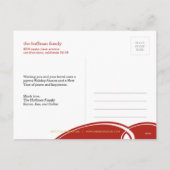 Vreedzame Curves Kerstvakantie Foto Card Post Feestdagenkaart (Achterkant)