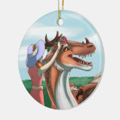 Vreedzame dagen keramisch ornament (Links)