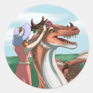 Vreedzame dagen ronde sticker