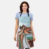 Vreedzame dagen schort (Gedragen)