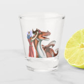 Vreedzame dagen shot glas (Voorkant)