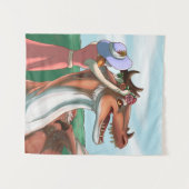 Vreedzame dagen wandkleed (Voorkant (horizontaal))