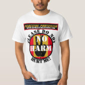 vreedzame demonstrant t-shirt (Voorkant)
