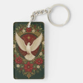 Vreedzame Duif Vakantie Sleutelhanger (achterkant)
