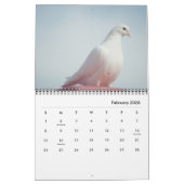 Vreedzame duiven en elegante duiven Natuur geïnspi Kalender (Feb 2026)