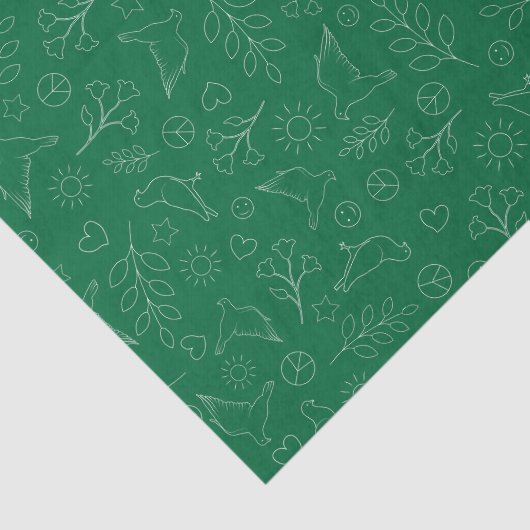 Vreedzame duiven tissuepapier (Detail)