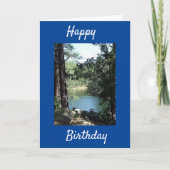 VREEDZAME EN MOOIE BIRTHDAY WISSEN KAART (Voorkant)