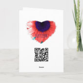 vreedzame engel feestdagen kaart (Achterkant)