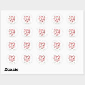 Vreedzame Feestdagen op Aarde Kerstmis Sticker (Vel)