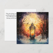 Vreedzame feestelijke wonderen feestdagenkaart (Voorkant / Achterkant)