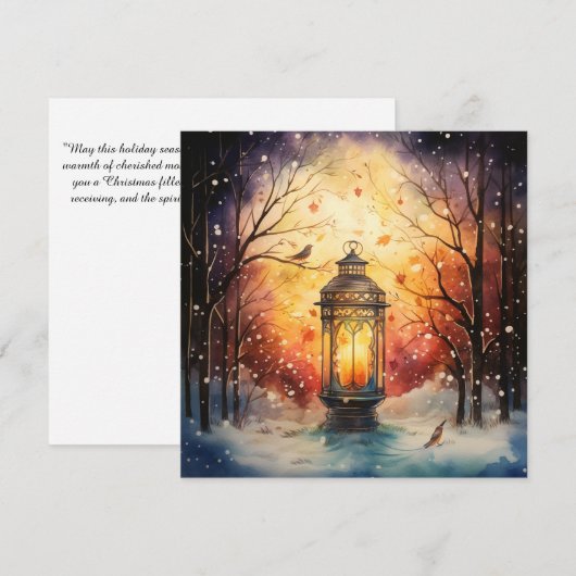 Vreedzame feestelijke wonderen feestdagenkaart (Voorkant / Achterkant)