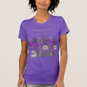 Vreedzame,  Floral Garden Fence T-Shirt (Voorkant)