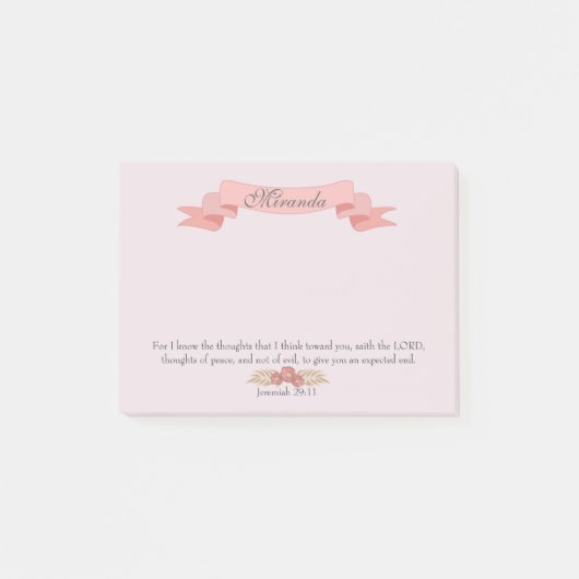 Vreedzame gedachten Christelijk Post-it® Notes (Voorkant)