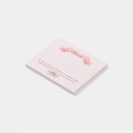 Vreedzame gedachten Christelijk Post-it® Notes (Schuin)