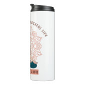 Vreedzame geest Vredig leven Thermosbeker (Geroteerd rechts)