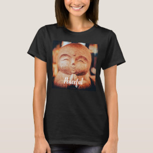 Vreedzame Gelukkige Boeddha Vrouwen T-shirt