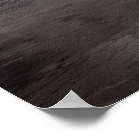 Vreedzame golven op het poster van de kustlijn (Hoek)